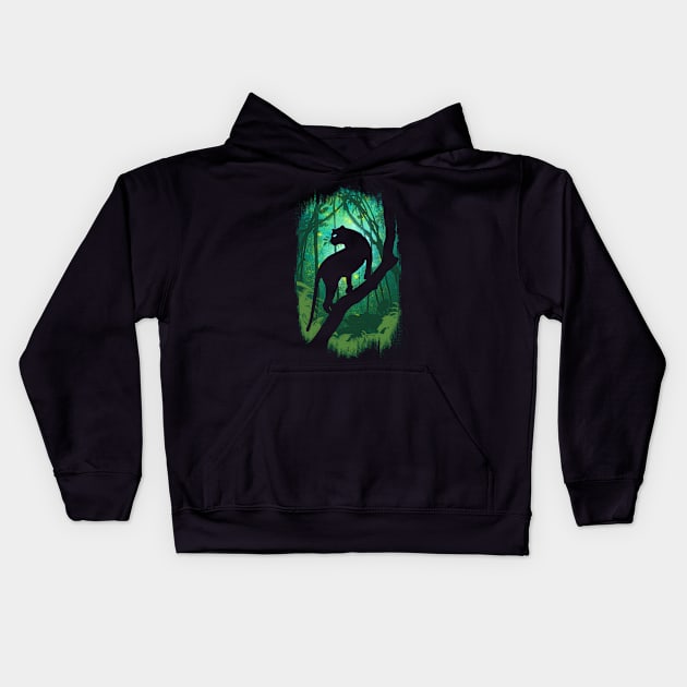 Jungle Tales Kids Hoodie by opawapo